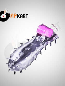 Shark Crystal Condom Sleeve with Vibration Mode - Adults Product Kart 2