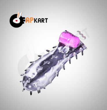 Shark Crystal Condom Sleeve with Vibration Mode - Adults Product Kart 2