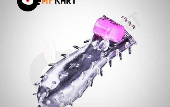 Shark Crystal Condom Sleeve with Vibration Mode - Adults Product Kart 2