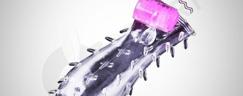 Shark Crystal Condom Sleeve with Vibration Mode - Adults Product Kart 2