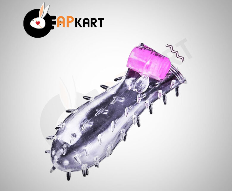 Shark Crystal Condom Sleeve with Vibration Mode - Adults Product Kart 2