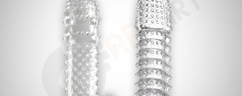 Crystal Silicone Dotted Ribbed Clear Reusable Condom Penis Sleeve Adult Sexy Toy - Adults Product Kart 2