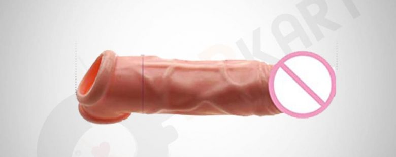 Realistic Penis Sleeve Extender Prolong Ejaculation Lasting Ring - Adults Product Kart