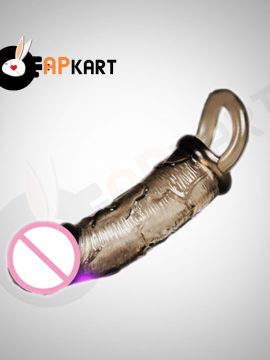 Grey Colour Flexible Soft Penis Sleeve With Cock Ring Men's Sex Toy - Adults Product Kart