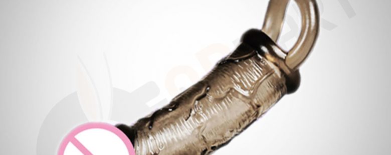 Grey Colour Flexible Soft Penis Sleeve With Cock Ring Men's Sex Toy - Adults Product Kart