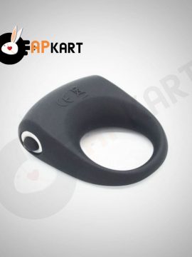 Lux Black Silicone Vibrator Cockring Men Black - Adults Product Kart