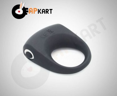 Lux Black Silicone Vibrator Cockring Men Black - Adults Product Kart