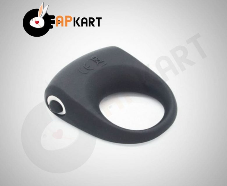 Lux Black Silicone Vibrator Cockring Men Black - Adults Product Kart