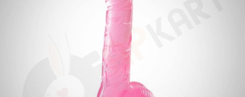 Transparent Pink Jelly Dildo Women Sex Toy - Adults Product Kart