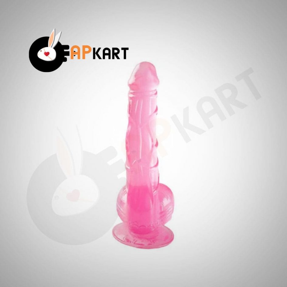Transparent Pink Jelly Dildo Women Sex Toy - Adults Product Kart