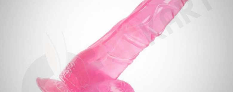Transparent Pink Jelly Dildo Women Sex Toy - Adults Product Kart