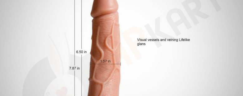 Rockon Flexible Multi Speed Realistic Vibrating 7 Inch Dildo - Adults Product Kart