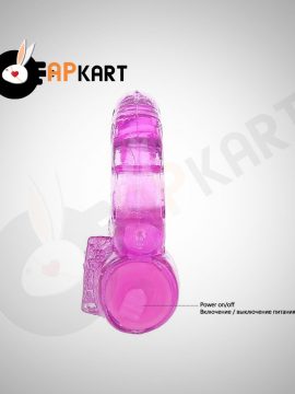 Silicone Delay Vibrating Cock Ring Men's Sex Toy - Adults Product Kart