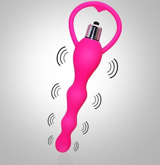 Soft Silicone Anal Beads Vibrator for Women - Adults Product Kart