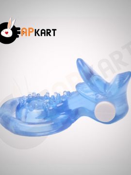 TOTO Double Vibrating Penis Ring with extra Tongue Men and Women Sex Toys - Adults Product Kart
