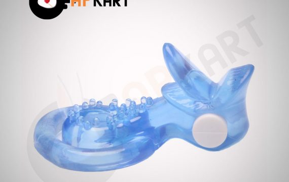 TOTO Double Vibrating Penis Ring with extra Tongue Men and Women Sex Toys - Adults Product Kart