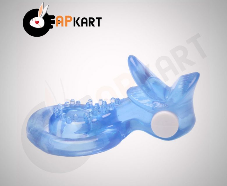 TOTO Double Vibrating Penis Ring with extra Tongue Men and Women Sex Toys - Adults Product Kart