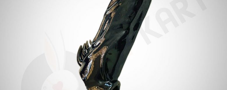 Male Shark Blak Penis Extender Vibrator Soft Reusable Condom Sleeve - Adults Product Kart