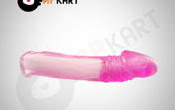 Reusable Pink Penis Sleeve Extender Cock Enlarger Silicone Extension Condom Male Sex Toys - Adults Product Kart