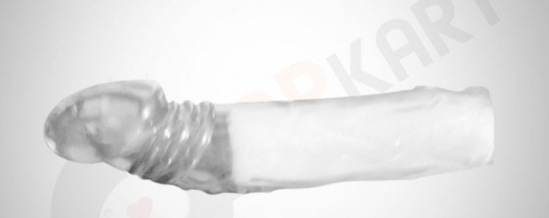 Reusable Transparent Penis Sleeve Extender Cock Enlarger Silicone Extension Condom Male Sex Toys - Adults Product Kart