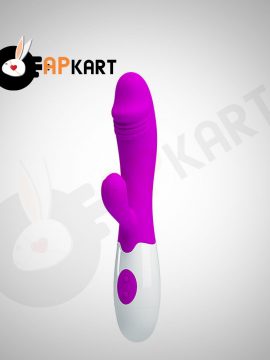 30 Speed Dick-Head Clit & Puss G Spot Rabbit Vibrator Dildo-1