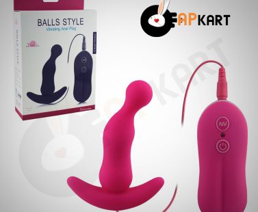 Balls Style Vibrating Anal Plug Sex Toy - Adults Product Kart