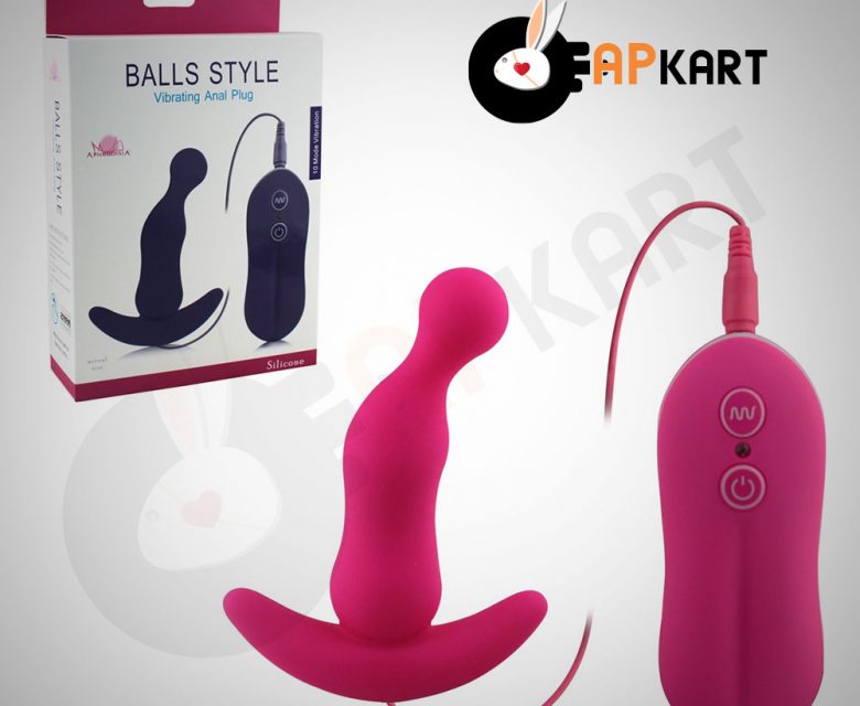 Balls Style Vibrating Anal Plug Sex Toy - Adults Product Kart
