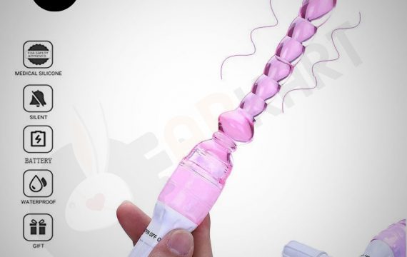 Jelly Vibrator Long Beads Anal Plug Stick