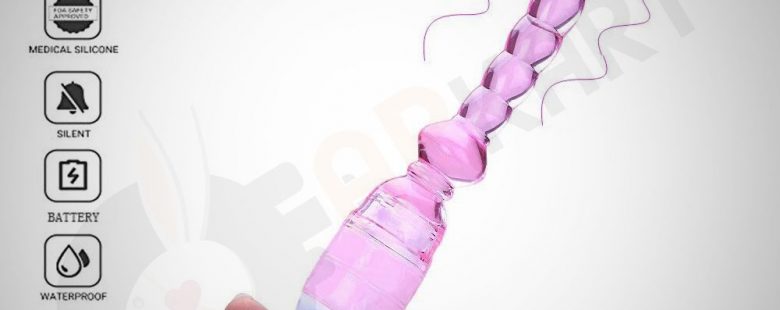 Jelly Vibrator Long Beads Anal Plug Stick