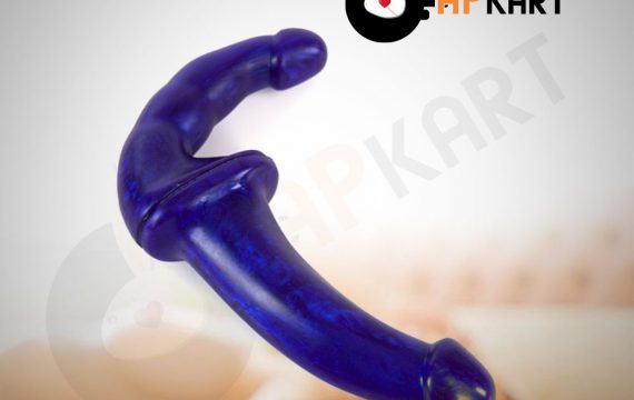 Realistic Double-Ended Transparent Jack Dildo-4