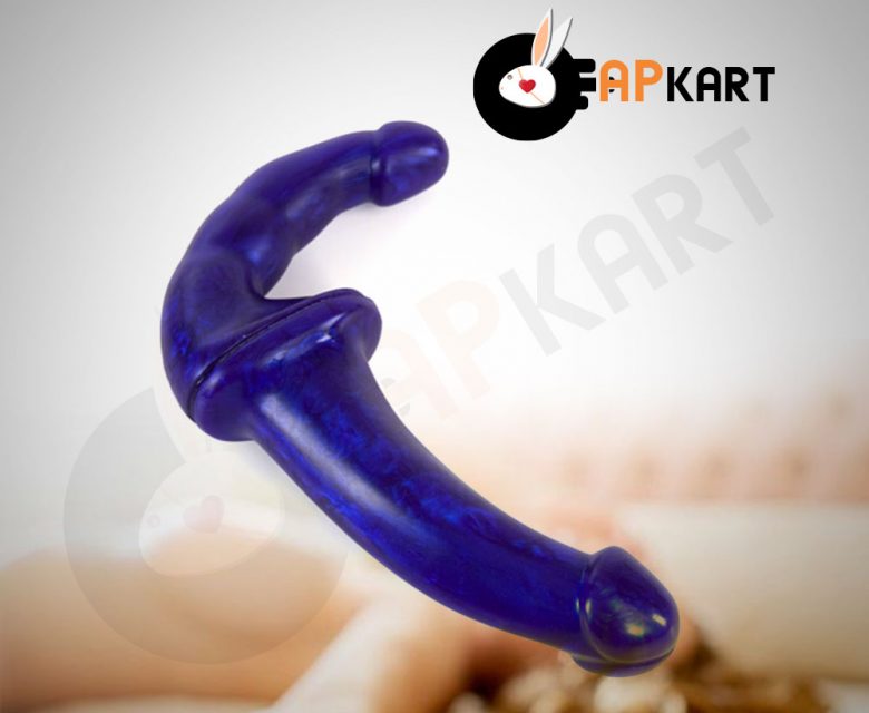 Realistic Double-Ended Transparent Jack Dildo-4