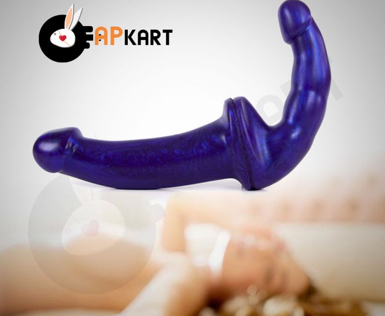 Realistic Double-Ended Transparent Jack Dildo