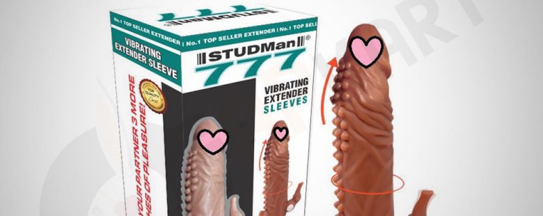 STUDMan 777 Vibrating Extender Sleeve - Adults Product Kart